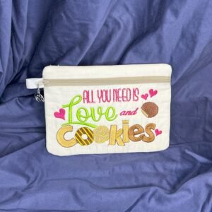 Medium Embroidered Zipper Case